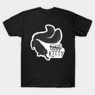 G̶o̶o̶d̶ Kitty Die-cut Long Hair Blue Eyes T-Shirt